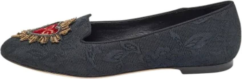 Dolce & Gabbana Pre-owned Fabric flats Black Dames