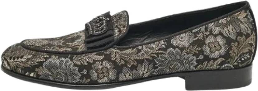 Dolce & Gabbana Pre-owned Fabric flats Black Heren