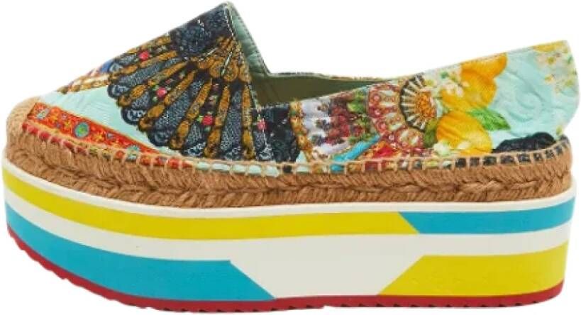 Dolce & Gabbana Pre-owned Fabric flats Multicolor Dames