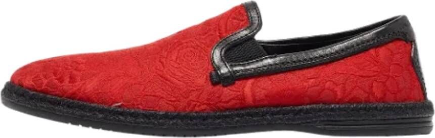 Dolce & Gabbana Pre-owned Fabric flats Red Heren