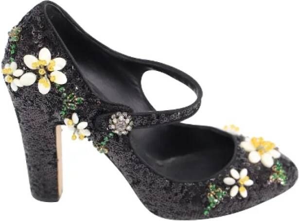 Dolce & Gabbana Pre-owned Fabric heels Black Dames