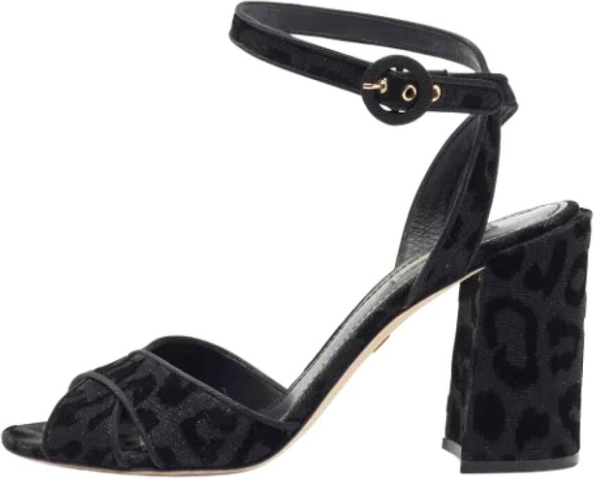 Dolce & Gabbana Pre-owned Fabric sandals Black Dames