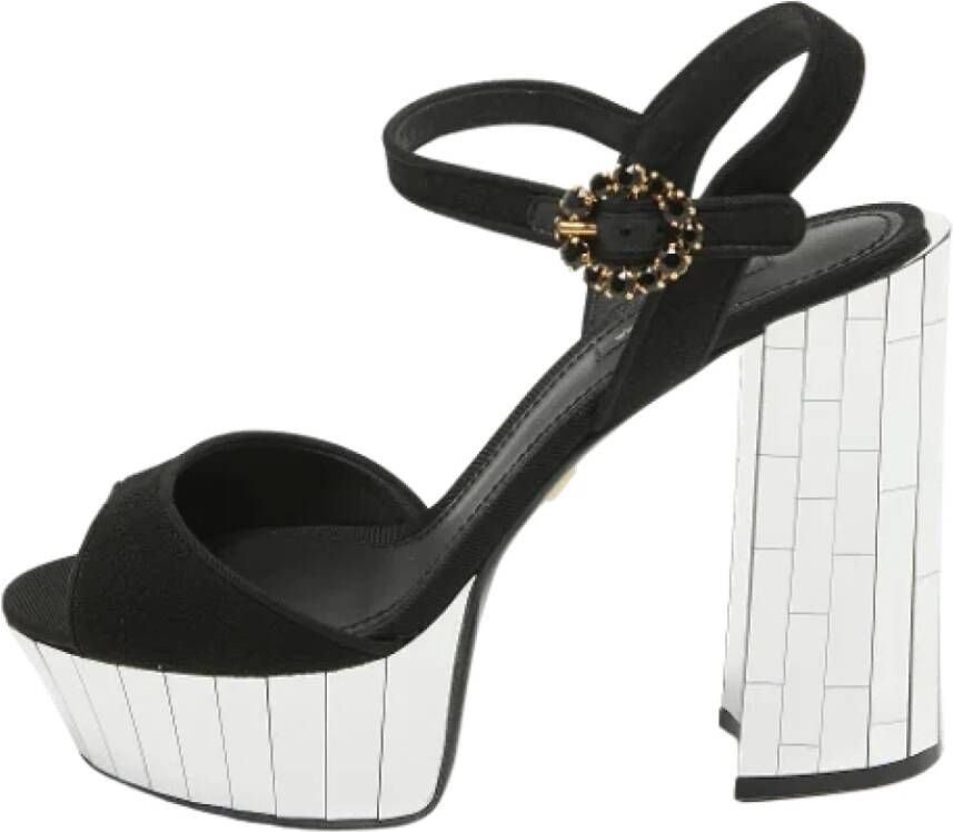 Dolce & Gabbana Pre-owned Fabric sandals Black Dames