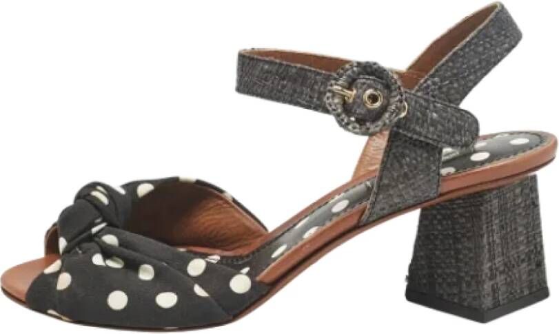 Dolce & Gabbana Pre-owned Fabric sandals Black Dames