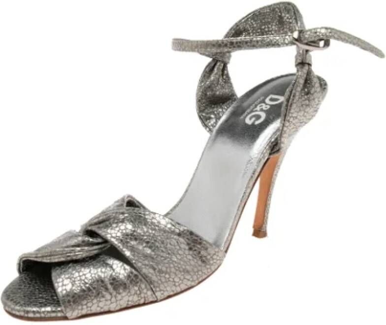 Dolce & Gabbana Pre-owned Fabric sandals Gray Dames