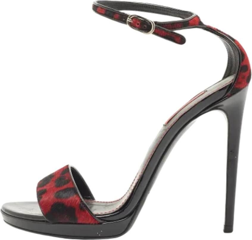 Dolce & Gabbana Pre-owned Fabric sandals Red Dames