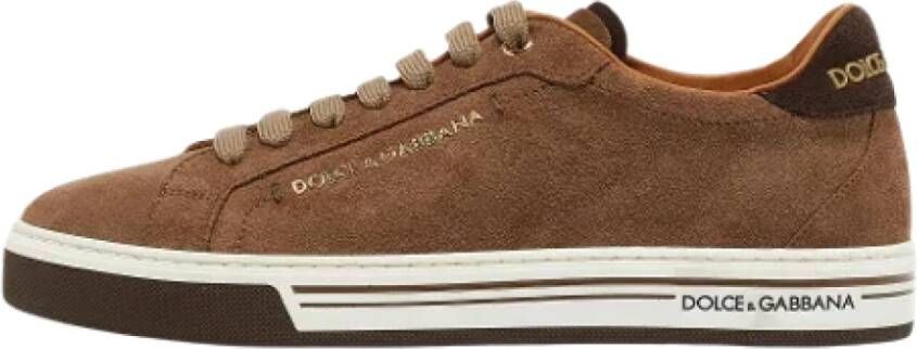 Dolce & Gabbana Pre-owned Fabric sneakers Brown Heren