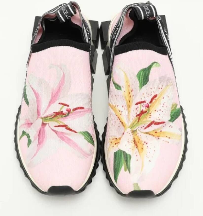 Dolce & Gabbana Pre-owned Fabric sneakers Pink Dames