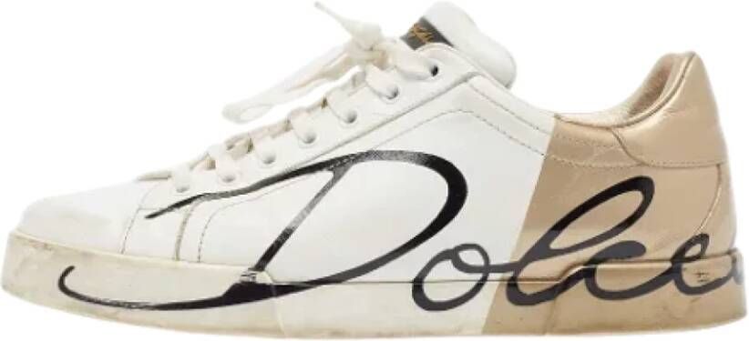 Dolce & Gabbana Pre-owned Fabric sneakers White Heren