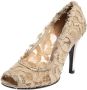 Dolce & Gabbana Pre-owned Lace heels Beige Dames - Thumbnail 1