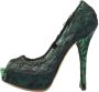 Dolce & Gabbana Pre-owned Lace heels Black Dames - Thumbnail 1