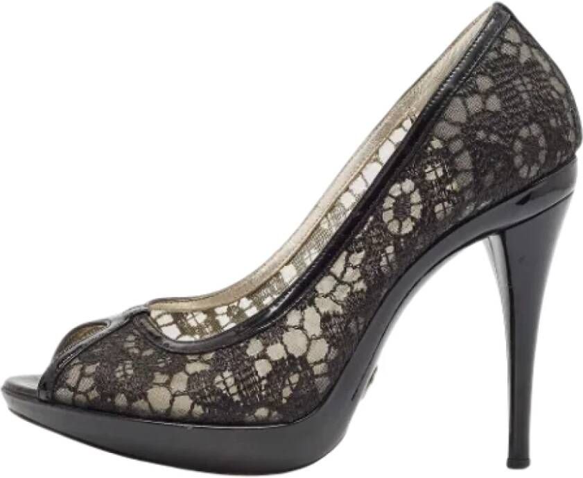 Dolce & Gabbana Pre-owned Lace heels Black Dames