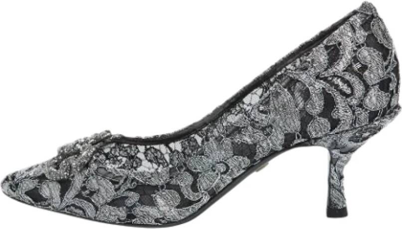 Dolce & Gabbana Pre-owned Lace heels Gray Dames