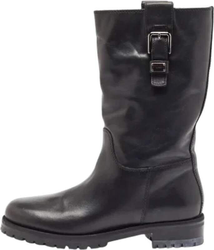 Dolce & Gabbana Pre-owned Leather boots Black Dames