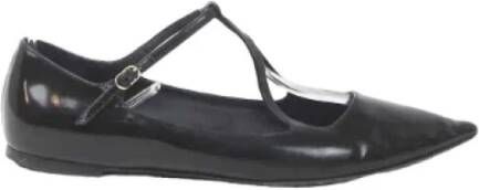 Dolce & Gabbana Pre-owned Leather flats Black Dames