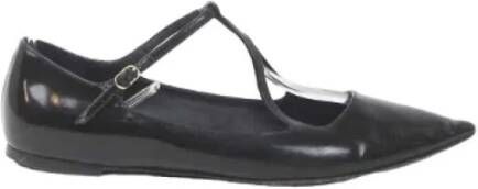 Dolce & Gabbana Pre-owned Leather flats Black Dames