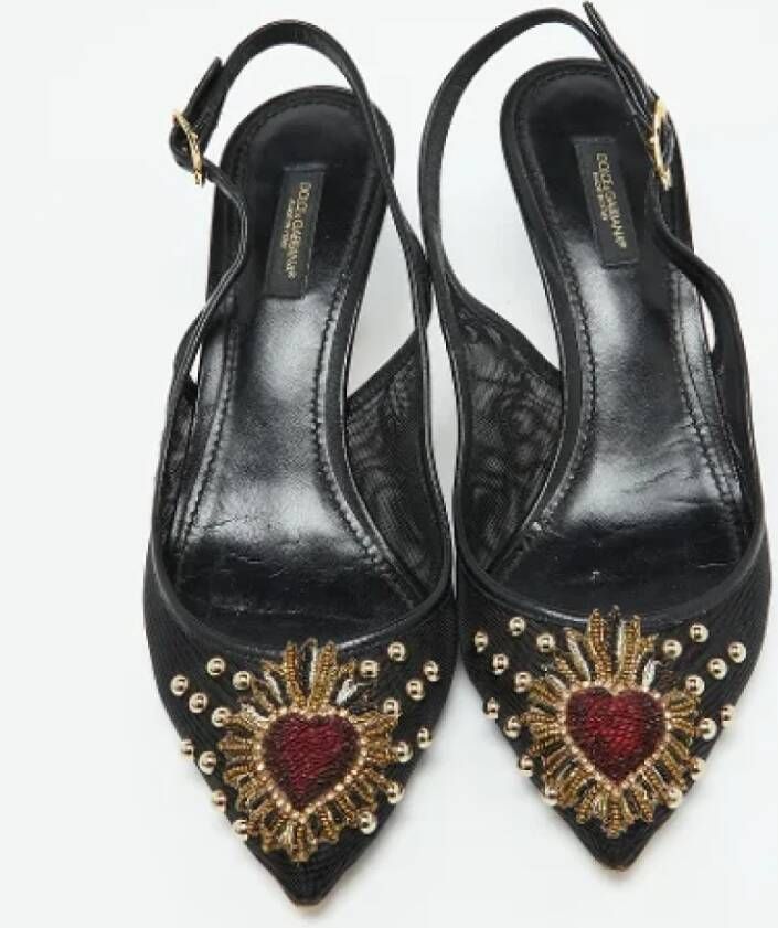 Dolce & Gabbana Pre-owned Leather heels Black Dames