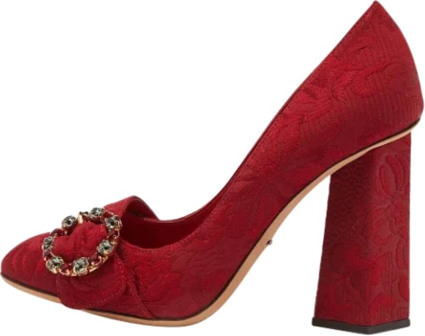 Dolce & Gabbana Pre-owned Leather heels Red Dames