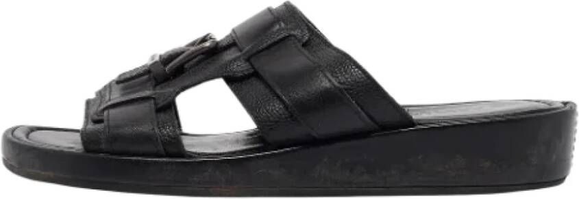 Dolce & Gabbana Pre-owned Leather sandals Black Dames