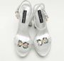 Dolce & Gabbana Pre-owned Leather sandals Gray Dames - Thumbnail 1