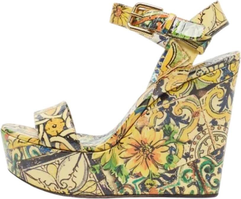 Dolce & Gabbana Pre-owned Leather sandals Multicolor Dames