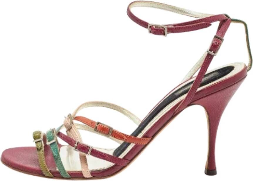 Dolce & Gabbana Pre-owned Leather sandals Multicolor Dames