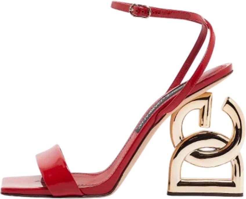 Dolce & Gabbana Pre-owned Leather sandals Red Dames