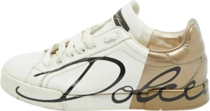 Dolce & Gabbana Pre-owned Leather sneakers Multicolor Dames