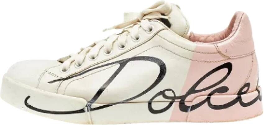 Dolce & Gabbana Pre-owned Leather sneakers Multicolor Dames