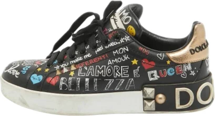 Dolce & Gabbana Pre-owned Leather sneakers Multicolor Dames