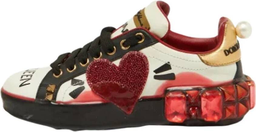 Dolce & Gabbana Pre-owned Leather sneakers Multicolor Dames