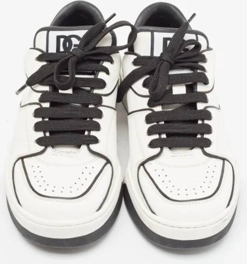 Dolce & Gabbana Pre-owned Leather sneakers White Heren