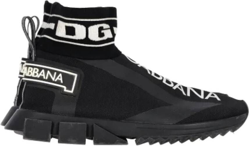 Dolce & Gabbana Pre-owned Polyester sneakers Black Heren