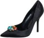 Dolce & Gabbana Pre-owned Satin heels Black Dames - Thumbnail 1