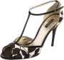 Dolce & Gabbana Pre-owned Satin sandals Black Dames - Thumbnail 1