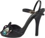 Dolce & Gabbana Pre-owned Satin sandals Black Dames - Thumbnail 1