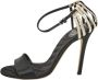 Dolce & Gabbana Pre-owned Satin sandals Black Dames - Thumbnail 1