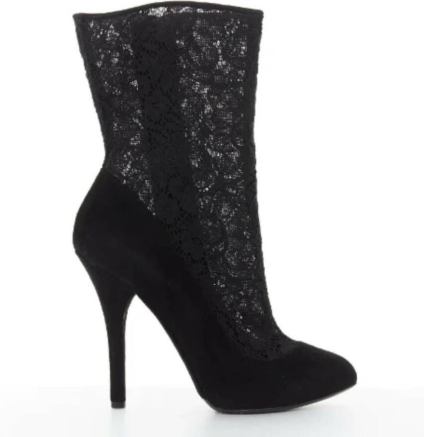 Dolce & Gabbana Pre-owned Suede boots Black Dames