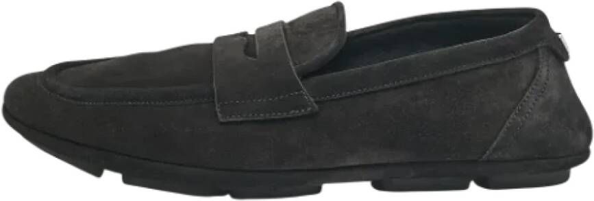 Dolce & Gabbana Pre-owned Suede flats Black Heren