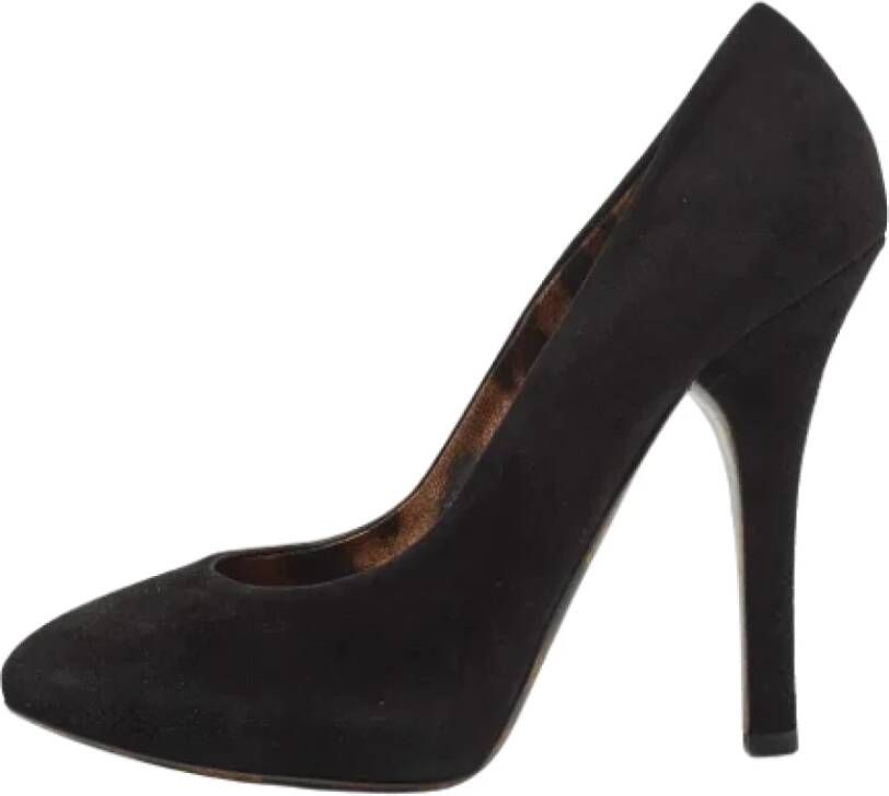 Dolce & Gabbana Pre-owned Suede heels Black Dames