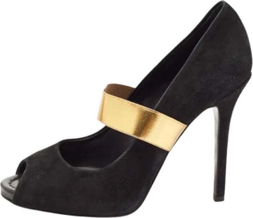 Dolce & Gabbana Pre-owned Suede heels Black Dames