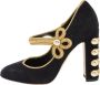 Dolce & Gabbana Pre-owned Suede heels Black Dames - Thumbnail 1