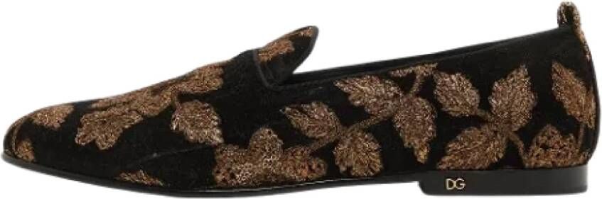 Dolce & Gabbana Pre-owned Velvet flats Multicolor Heren