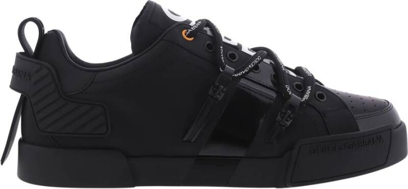 Dolce & Gabbana Upgrade je sneaker game met leren sneakers Black Heren