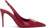 Dolce & Gabbana Donkerrode kalfsleren slingback pumps met hak Red Dames - Thumbnail 1