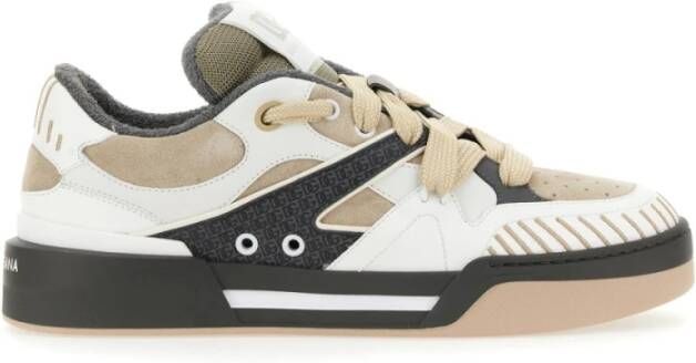 Dolce & Gabbana Rome Leren Sneaker Gemaakt in Italië Multicolor Heren