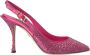 Dolce & Gabbana Roze Kristal Slingback Hakken Sandalen Pink Dames - Thumbnail 1