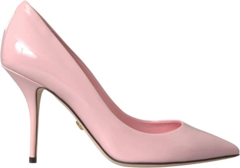 Dolce & Gabbana Roze Lakleren Stiletto Pumps Pink Dames