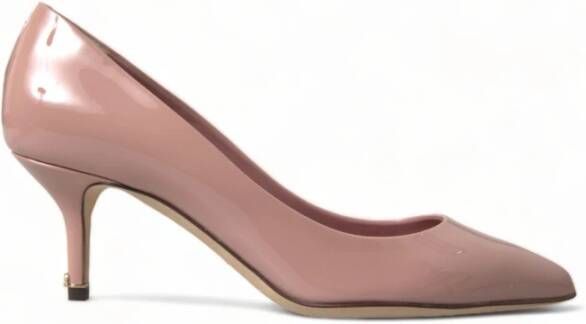 Dolce & Gabbana Roze Patent Leren Stiletto Pumps Pink Dames