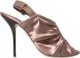 Dolce & Gabbana Roze Satijnen Slingback Hoge Hak Sandalen Pink Dames - Thumbnail 7